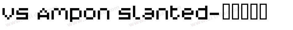 V5 Ampon Slanted字体转换